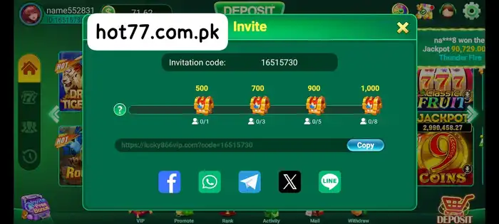 Hot77 Referral Reward