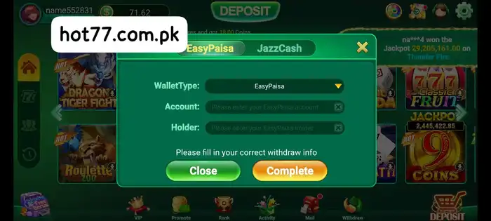 hot77 withdraw